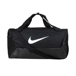 【NIKE 耐吉】大型旅行袋-側揹包 裝備袋 手提包 肩揹包 黑白(DM3976-010)