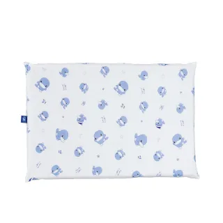 【KU.KU. 酷咕鴨】親水透氣乳膠替換枕套(藍/粉)