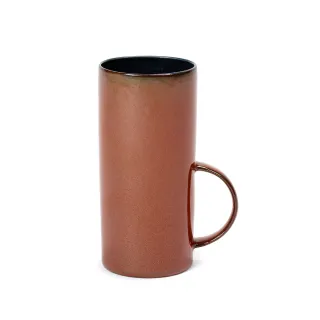 【SERAX】ALG/錐形杯/直高型茶杯/煙鏽紅/內層深藍(比利時米其林餐瓷家飾)
