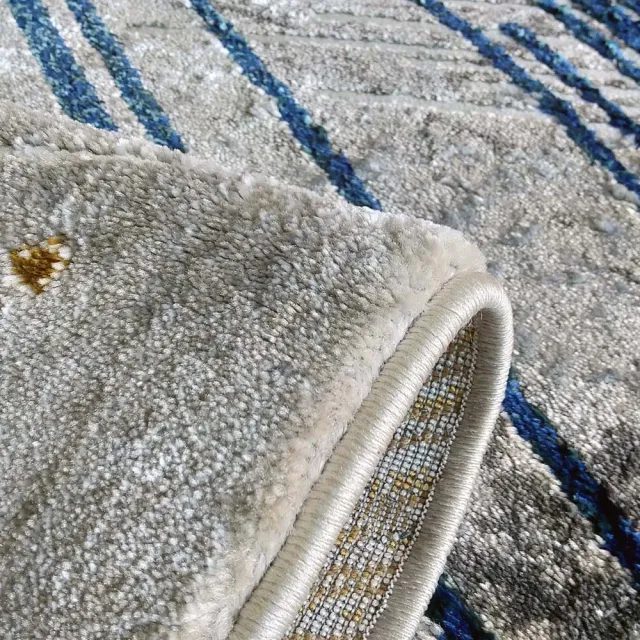 【山德力】現代風短毛地毯80x150cm奏樂(客廳 起居室 書房 床邊毯)