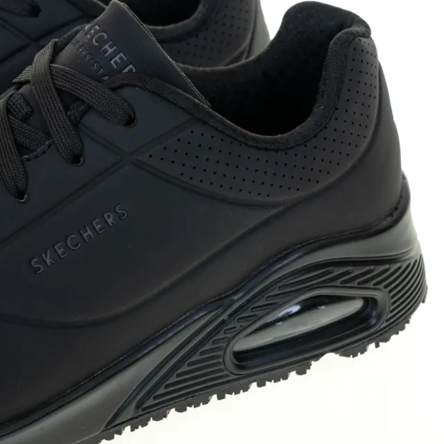 【SKECHERS】女鞋工作鞋系列 UNO SR 寬楦款(108021WBLK)