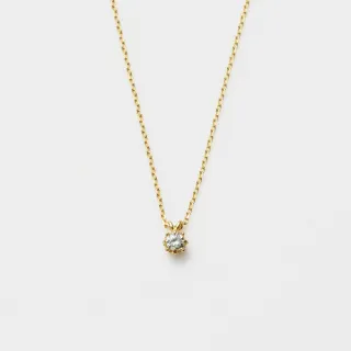 【agete】NOJESS 18K Royal單鑽5分項鍊