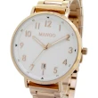 【MANGO】百搭數字簡約鋼帶錶-MA6768L-80R-H(玫瑰金/36mm)