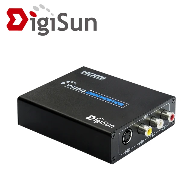 【DigiSun 得揚】VH518 AV / S 端子轉 HDMI 影音訊號轉換器