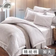 【幸福晨光】精梳棉 五件式兩用被床罩組   岩島月石(加大)
