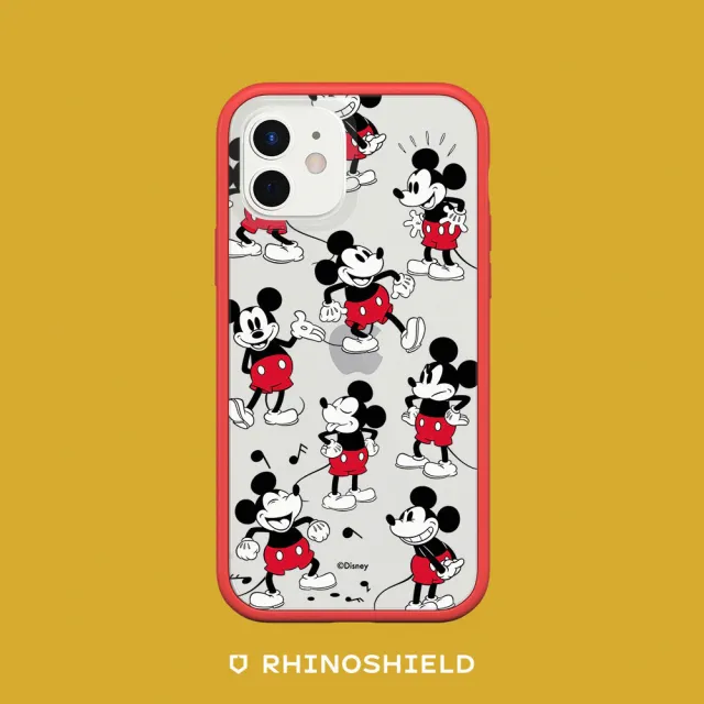 【RHINOSHIELD 犀牛盾】iPhone 12 mini/12 Pro/Max Mod NX邊框背蓋手機殼/米奇系列-米奇的常態(迪士尼)