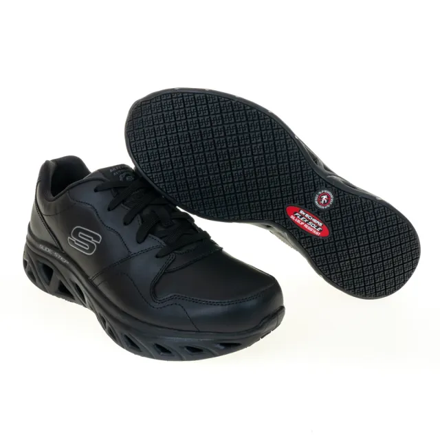 【SKECHERS】男鞋工作鞋系列 GLIDE STEP SR(200105BLK)