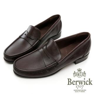 【GEORGE 喬治皮鞋】Berwick 西班牙進口-NAPPA小牛皮古著便士樂福鞋 -咖 135030KM-20