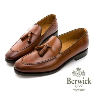 【GEORGE 喬治皮鞋】Berwick 西班牙進口-固特異工藝立體縫線皮革流蘇紳士樂福鞋 -棕 935042KM