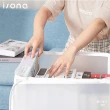 【isona】6.8L 磨砂霧面折疊衣物收納袋 31x19x12cm(置物箱 衣物收納 書籍收納 整理箱 棉被收納)