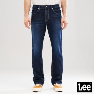 【Lee 官方旗艦】男裝 牛仔褲 / 743 中腰舒適直筒 深藍洗水(LL21004067D)