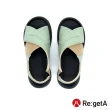 【RegettaCanoe】Re:getA  Regetta光澤高雅 側戈爾後帶涼鞋R-0163(LGR-淺綠色)
