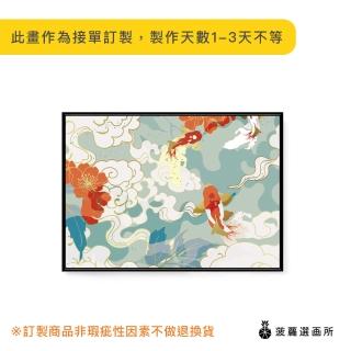 【菠蘿選畫所】錦鯉 ‧ 東巡 - 42x60cm(錦鯉/圖鑑掛畫/客廳掛畫/空間佈置/過年裝飾)