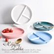 【Homely Zakka】北歐陶瓷健康分隔餐盤_4色一組(211餐盤 瘦身餐盤 健身餐盤 減脂餐盤)