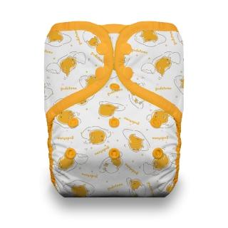【Thirsties】有機棉口袋式布尿布 壓扣/魔鬼氈 One Size Pocket(三麗鷗Sanrio聯名款 gudetama蛋黃哥系列)