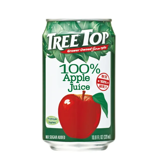 【Tree Top 樹頂】蘋果汁320ml X 24入(樹頂蘋果汁)