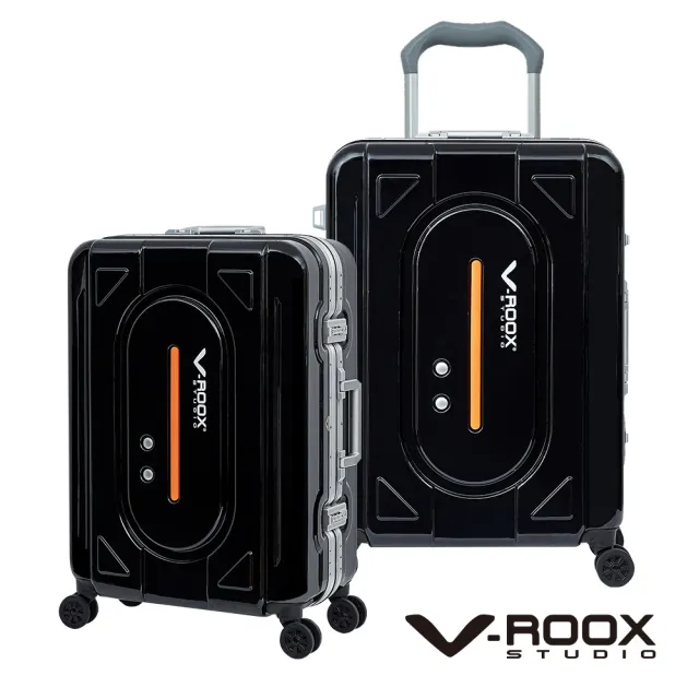 【V-ROOX STUDIO】母親節 28吋 潮酷耐裝硬☆鋁框行李箱(獨家箱☆ 滑順好推 多格收納)