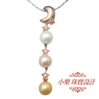 【小樂珠寶】垂墜感十足南洋深海貝珍珠項鍊(求婚訂婚結婚宴會)