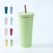 【JOEKI】不銹鋼吸管杯-CC0235(環保飲料杯 保溫杯 環保杯 保冰杯)(保溫瓶)