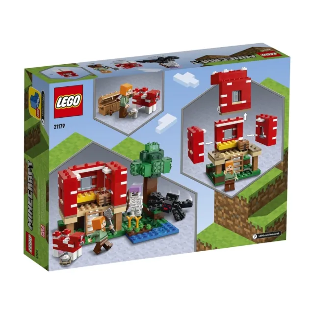 【LEGO 樂高】Minecraft 21179 The Mushroom House(當個創世神 蘑菇屋)