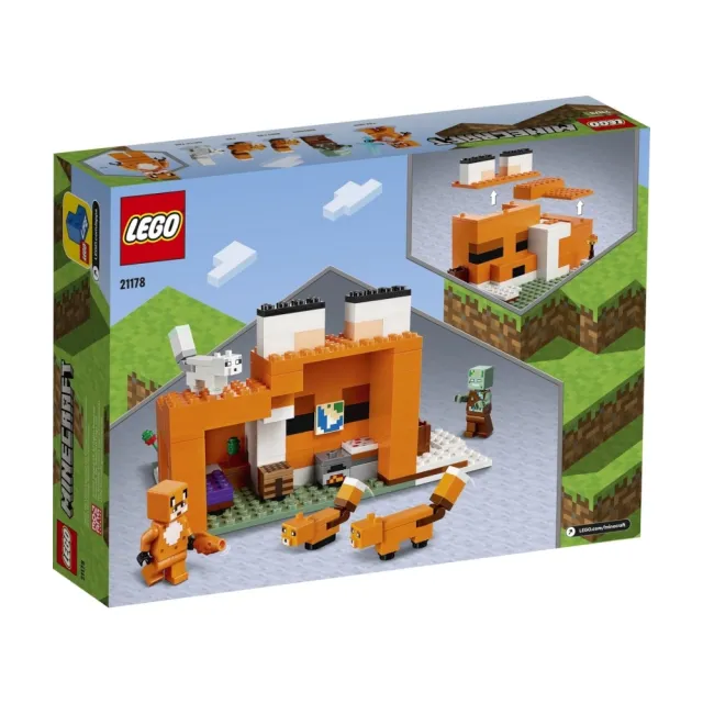 【LEGO 樂高】Minecraft 21178 The Fox Lodge(當個創世神 狐狸小屋)