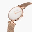 【Nordgreen】Unika優雅獨特 玫瑰金米蘭錶帶腕錶28mm(UN28RGMEROXX)