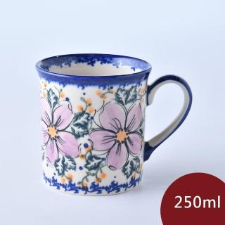 【美學生活 波蘭陶】波蘭陶 Vena 濃縮咖啡杯 水杯 茶杯 咖啡杯 馬克杯 250ml 波蘭手工製(粉紫私語系列)
