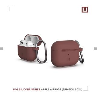 【UAG】(U) AirPods 3 耐衝擊防塵矽膠保護殼-紫紅