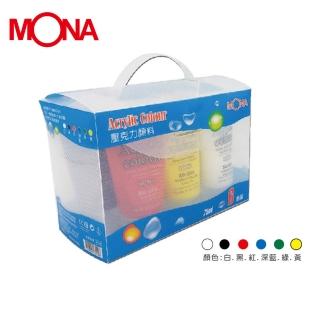 【MONA】75ml 壓克力顏料手提組 6色