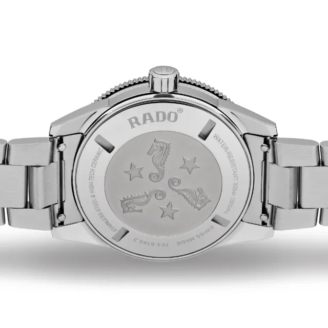 【Rado 雷達表】Captain Cook庫克船長系列 復刻造型機械腕錶-藍42mmR05(R32105203 防水300米)