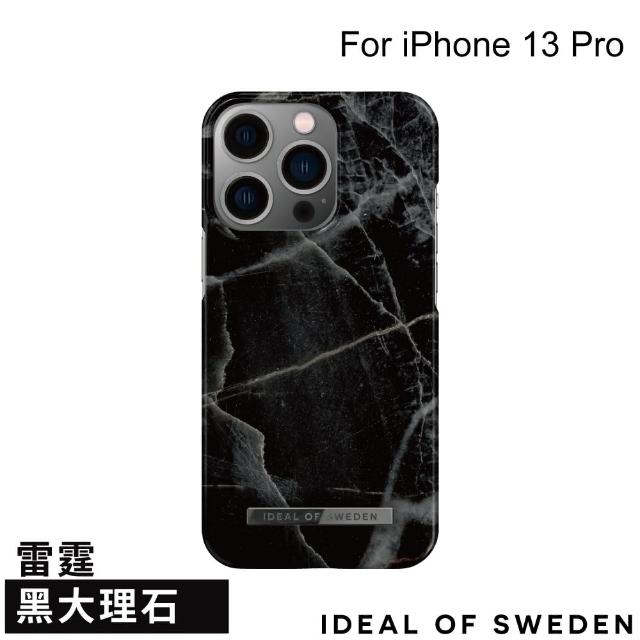 【iDeal Of Sweden】iPhone 13 Pro 6.1吋 北歐時尚瑞典流行手機殼(雷霆黑大理石)