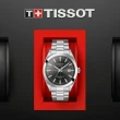 【TISSOT 天梭 官方授權】GENTLEMAN系列 矽游絲機械腕錶 / 40mm 母親節 禮物(T1274071106101)