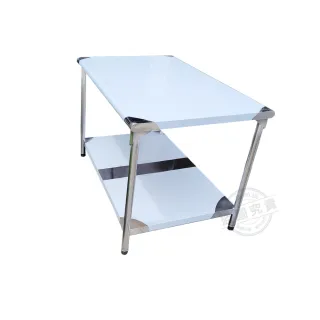 【Abis】客製商品-豪華升級版90x120CM二層圓角430不鏽鋼桌/料理桌/工作桌/工作台/流理台(3尺X4尺)