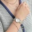 【Nordgreen】28mm 月光銀殼×拋光金屬面 雙色五珠精鋼錶帶(UN28SI5LSGBMMG)