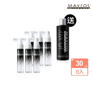 【MAVROS 烏麗絲】90天激黑深亮組(黑髮激黑精萃露30mlx6入 送 烏麗絲洗髮精300ml)