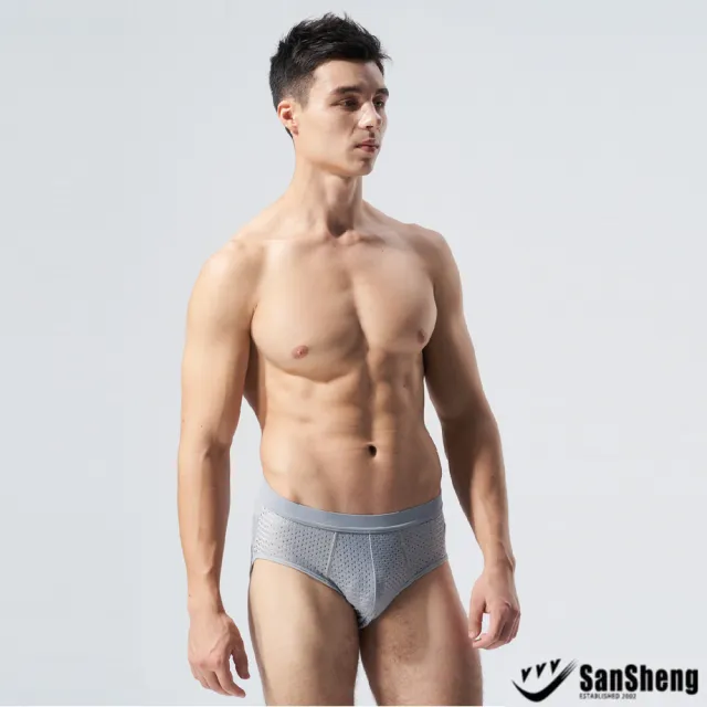 【SanSheng 三勝】6件組專利天然植蠶彈力透氣三角褲(透氣布料 舒適親膚)