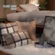 【飛航模飾】羊羔絨X法蘭絨抱枕靠墊枕沙發枕-兩入組48×48cm(高速拉絲不掉毛/抗靜電導絲)