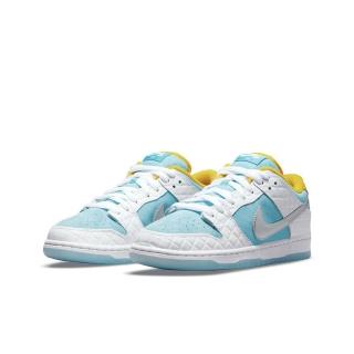 【NIKE 耐吉】FTC x Nike SB Low Pro QS Lagoon Pulse 白銀藍 湯 限量款 DH7687-400