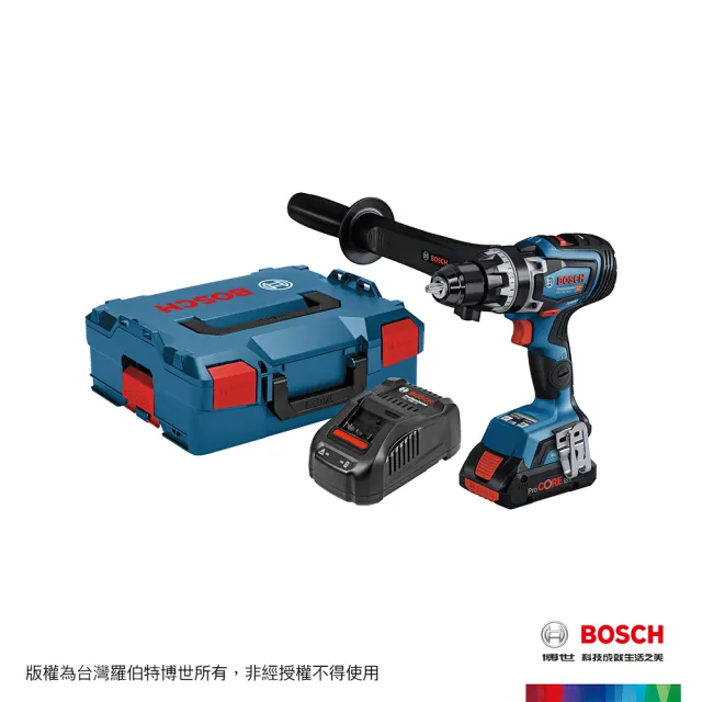 【BOSCH 博世】BITURBO 雙渦輪免碳刷電鑽/起子機 GSR 18V-150 C(ProCORE 4.0Ahx1)