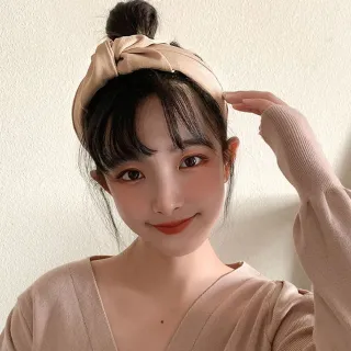 【UNICO】韓國帶法式復古風扭結寬髮箍(聖誕/髮飾)