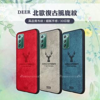 【DEER】三星 Samsung Galaxy Note20 5G 北歐復古風 鹿紋手機保護殼 有吊飾孔