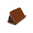 【OMC•植鞣革】橫款風琴式牛皮卡片夾95044(棕色)