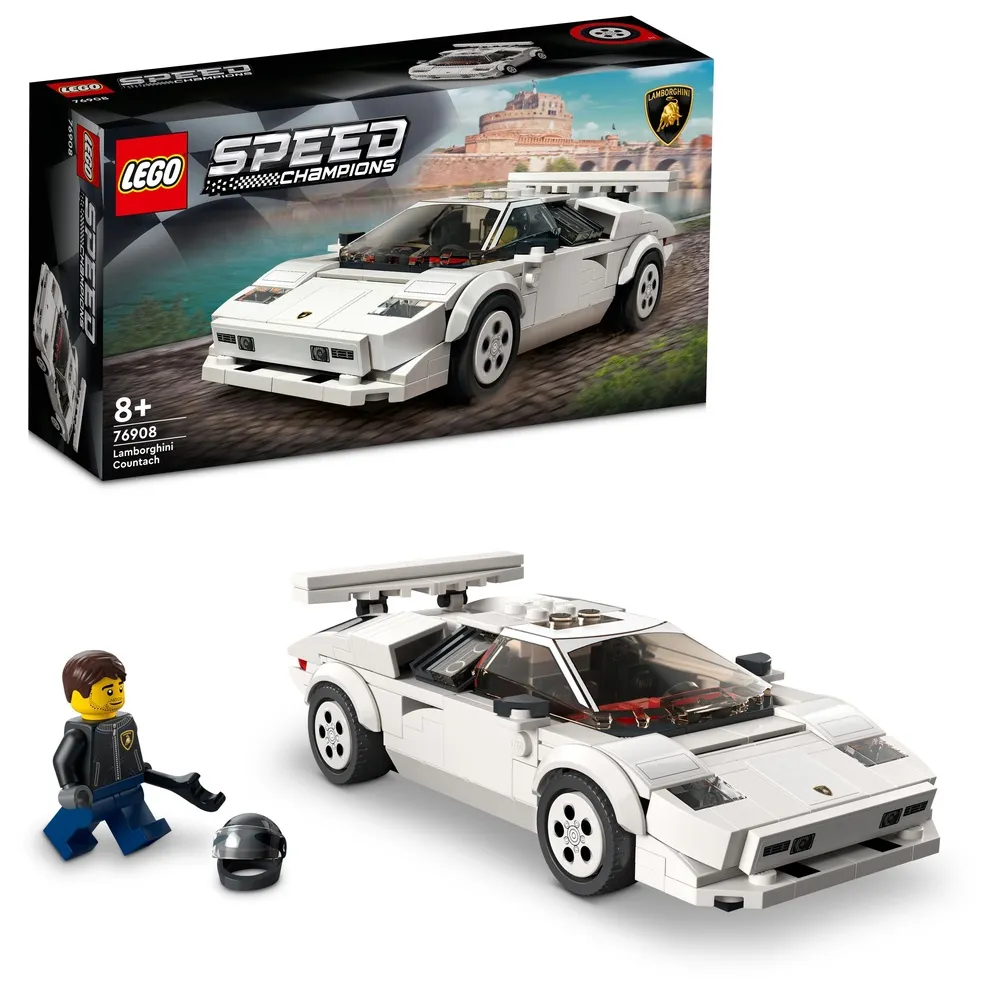 【LEGO 樂高】極速賽車系列 76908 Lamborghini Countach(藍寶堅尼  賽車)