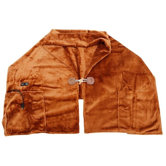 【WONDER 旺德】可機洗發熱保暖披肩-WH-W29BU