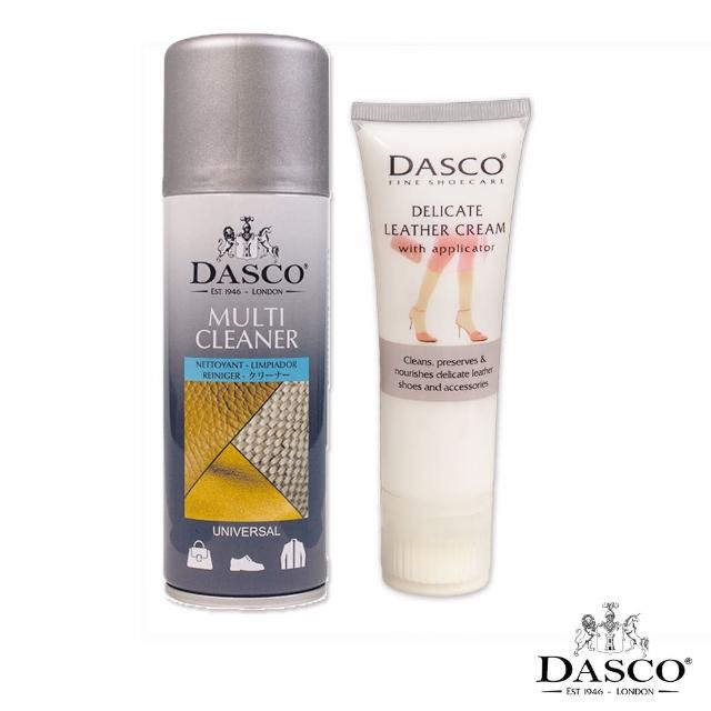 【DASCO 伯爵】皮件清潔保養組4006+2020DL(皮革清潔保養 皮件 保養 無溶劑 植鞣革 皮革保養乳 皮革清潔)