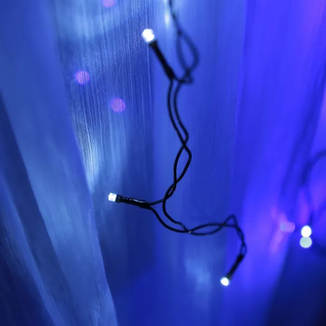【摩達客】LED燈100燈冰條燈聖誕燈情境裝飾燈/藍白光(附贈IC控制器)