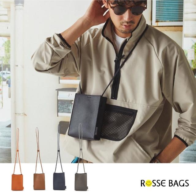 【Rosse Bags】日系復古中性MINI單肩包(雙11 現+預 黑色／棕色／駝色／灰色)