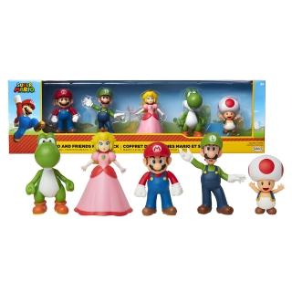 【Nintendo 任天堂】2.5吋好友公仔5入(瑪利歐)