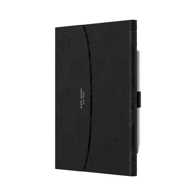 【KATE SPADE】iPad 10.2吋 蜀葵壓花保護殼/套(黑色)
