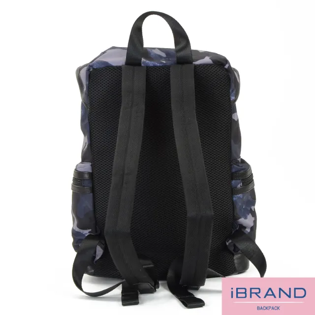 【iBrand】時尚迷彩尼龍登山包後背包